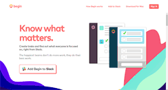 Desktop Screenshot of begin.com
