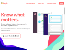 Tablet Screenshot of begin.com